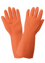 GUANTE HULE NARANJA 30 FT